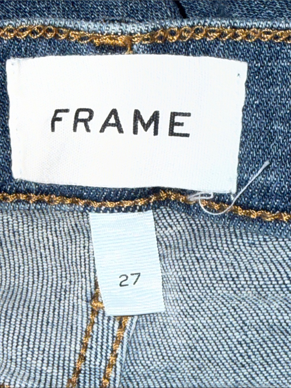 FRAME Le High Straight Jeans in Bestia Blue Wash Size 27 - Picture 4 of 6